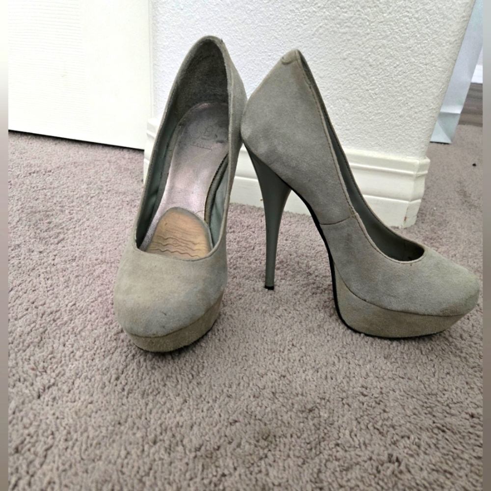 Gray Baker Heels Size 5